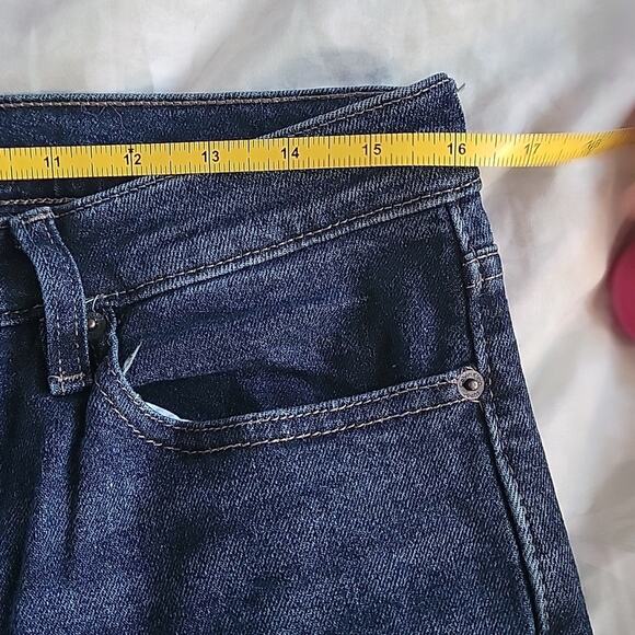 Women's Calvin Klein Straight Leg 5 Pocket Dark Indigo Jeans Size 10 NWT - Picture 3 of 6